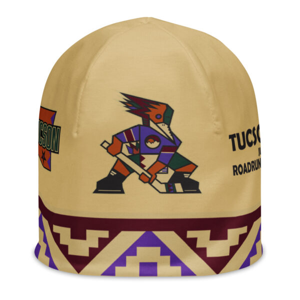Tucson Junior Roadrunners Sand Kachina warm-up beanie front view
