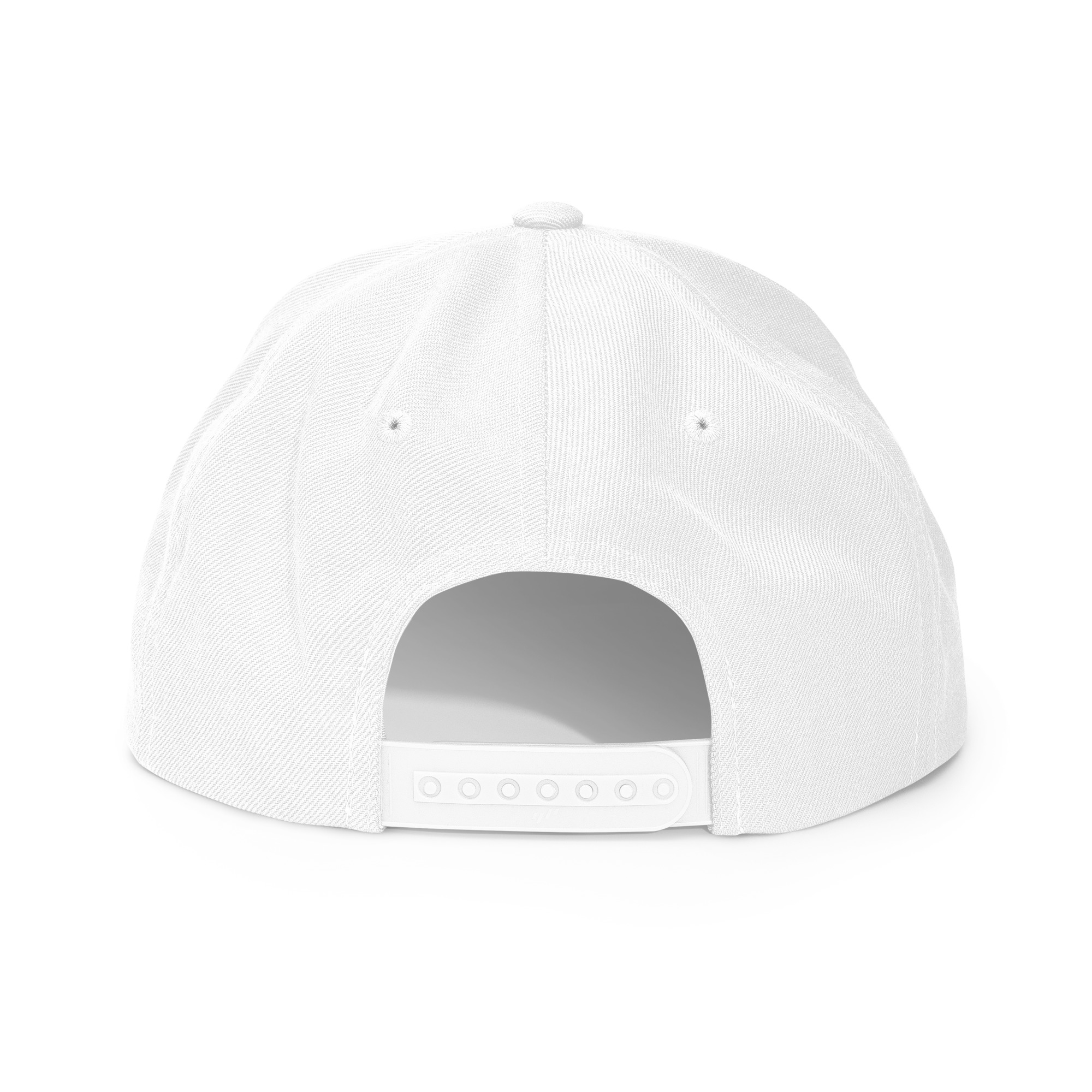 Tucson Junior Roadrunners Classic Snapback Hat in White, back view