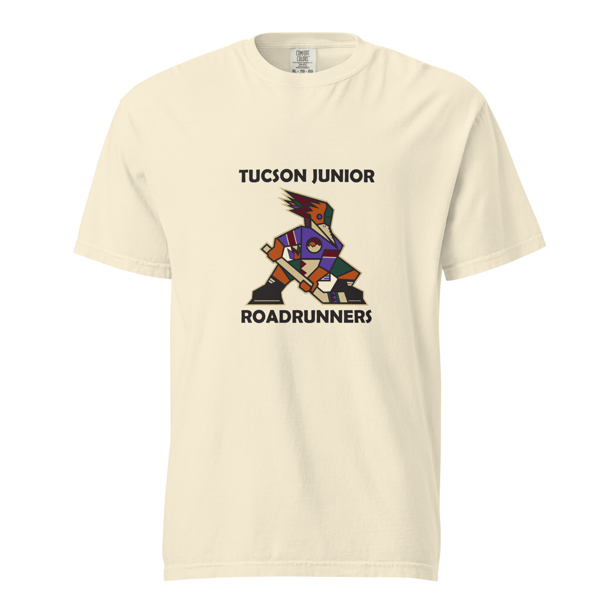 Tucson Junior Roadrunners Classic Tee in Ivory, front view