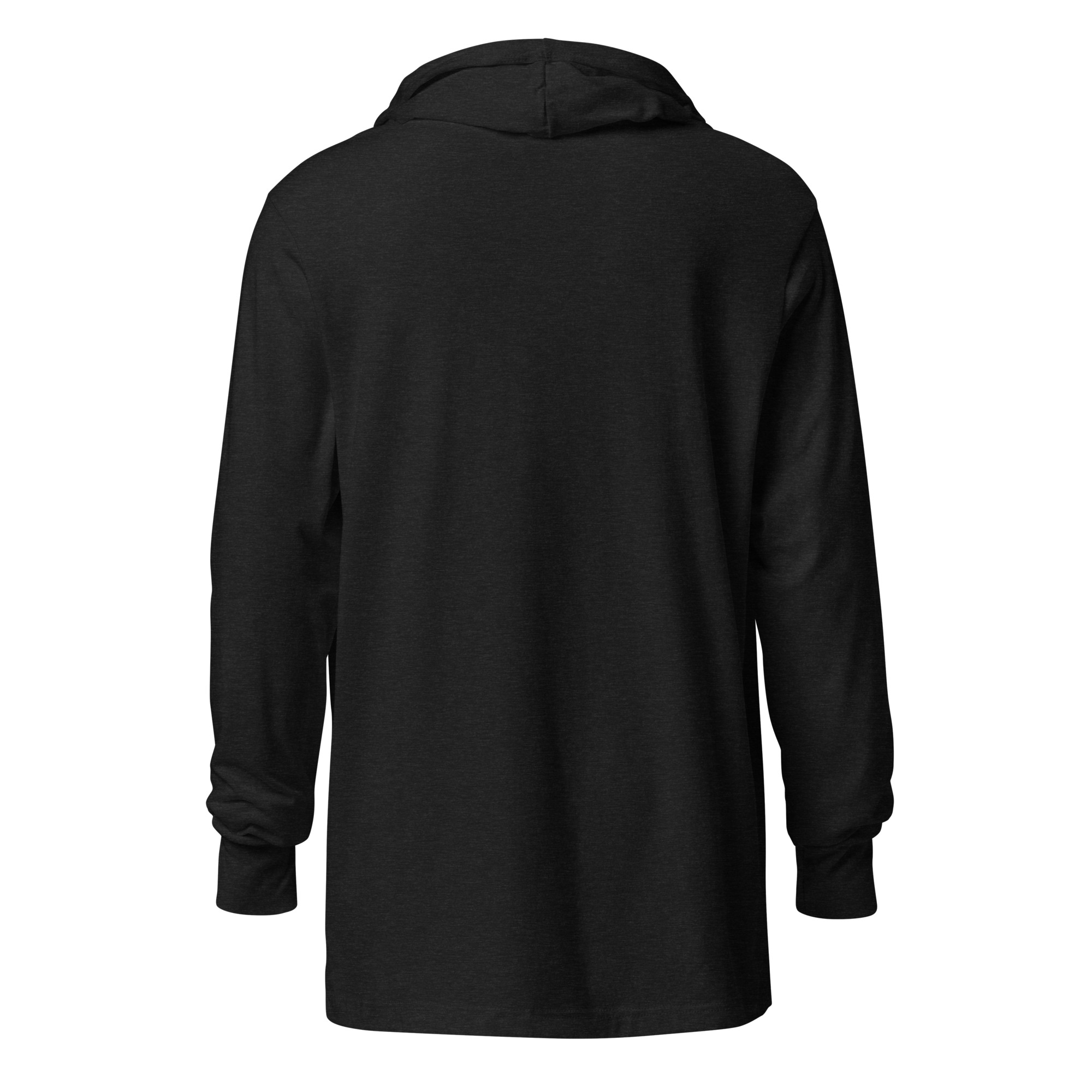 Tucson Junior Roadrunners Classic Hooded Tee in Charcoal-Black Triblend, back view