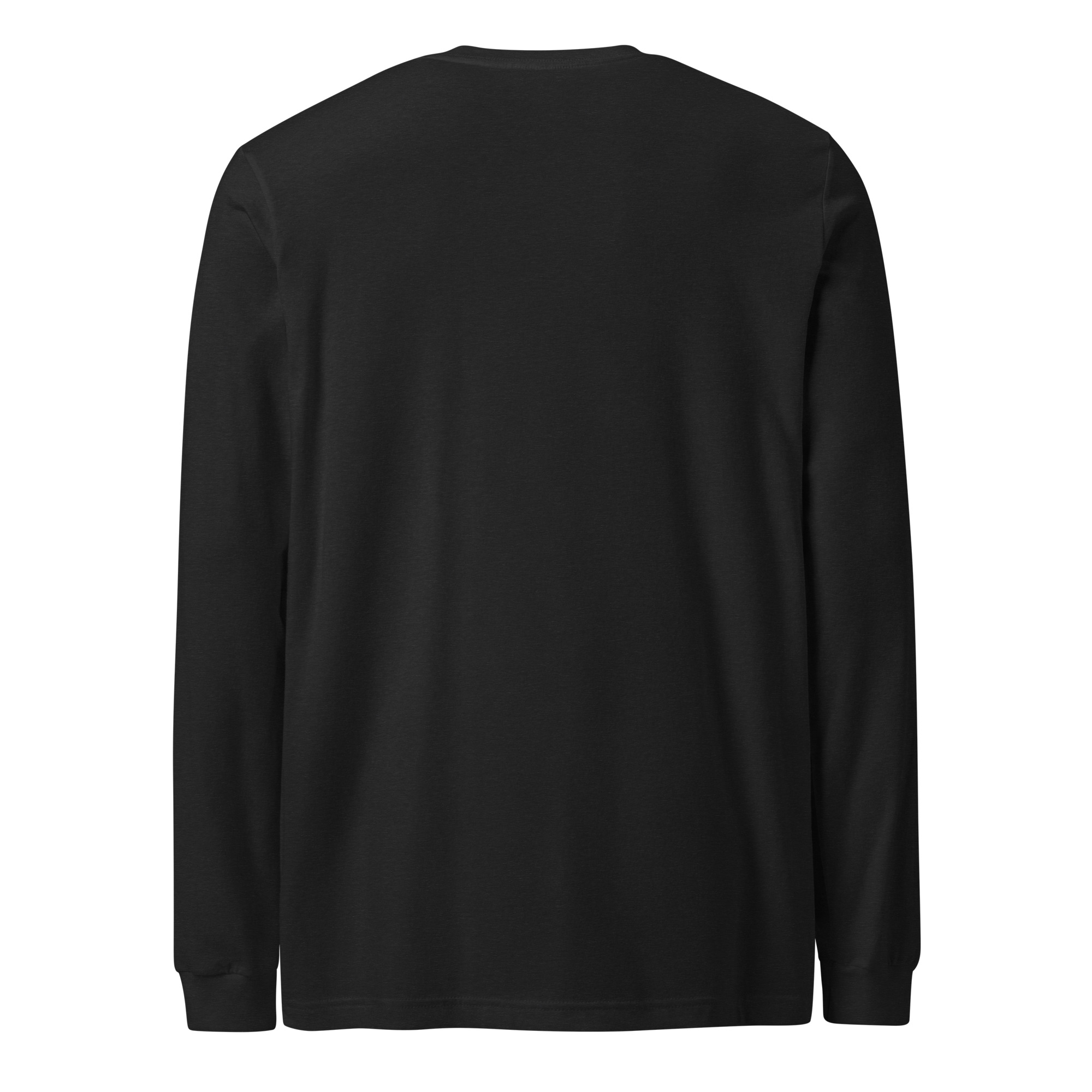 Black heather Tucson Junior Roadrunners Kachina long sleeve tee with a clean blank back