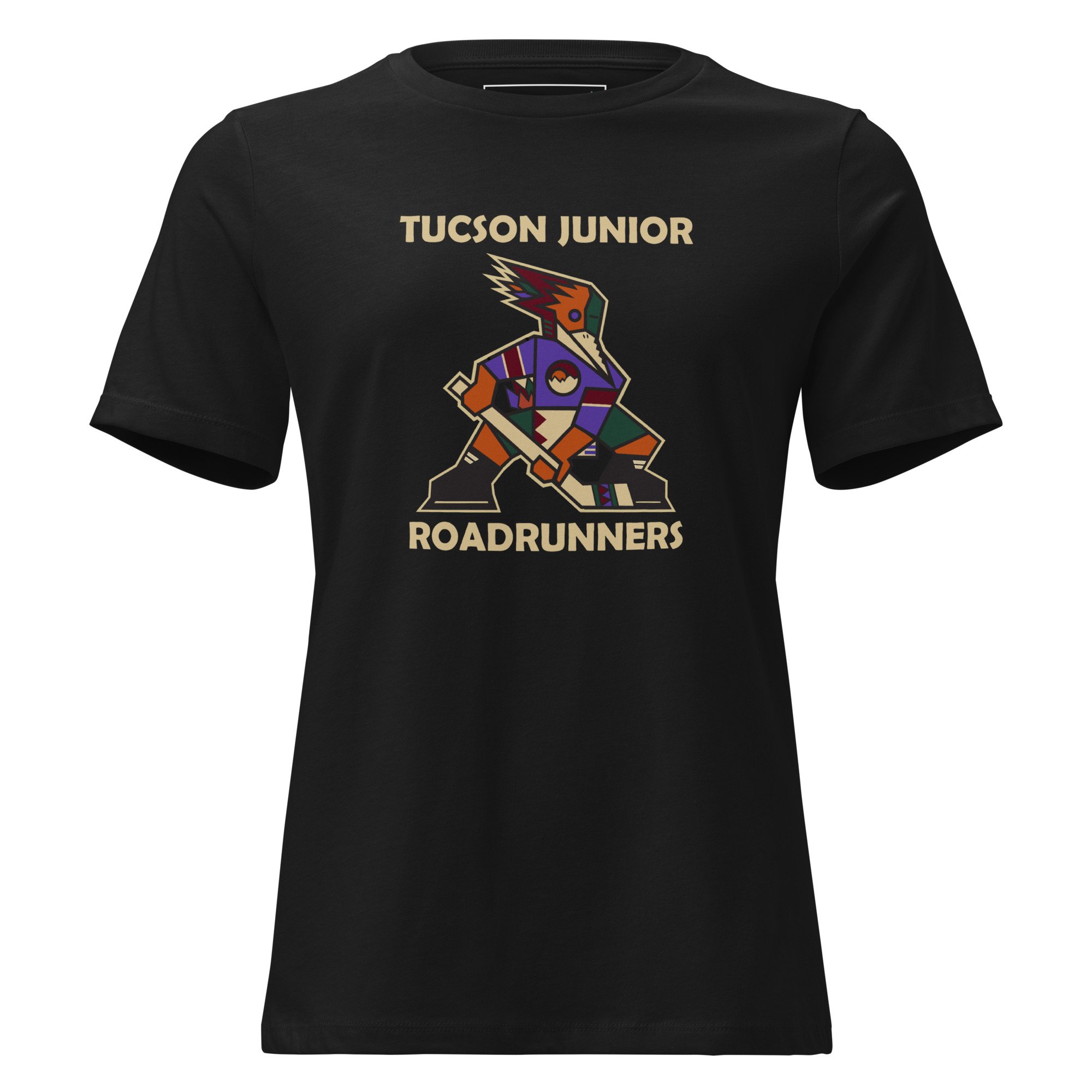Tucson Junior Roadrunners Classic Dark Kachina women's tee front view